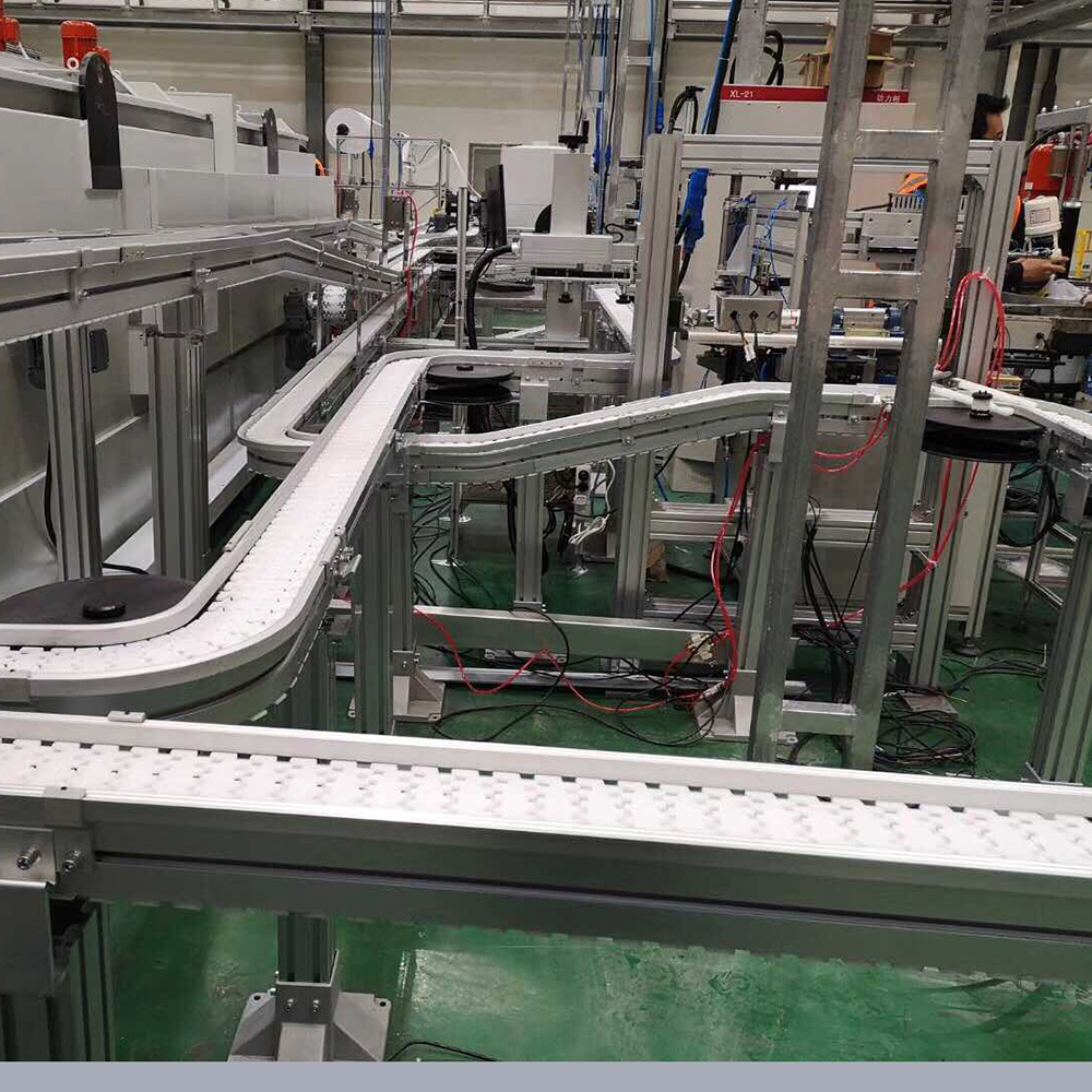 factory supply flexible chain conveyor design of conveyor system for food & beverages industry