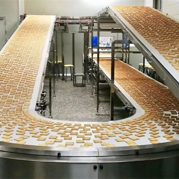 180 degree belt conveyor for food and beverage industry